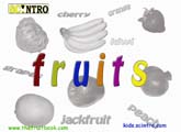 Preschool Printable books - Fruits